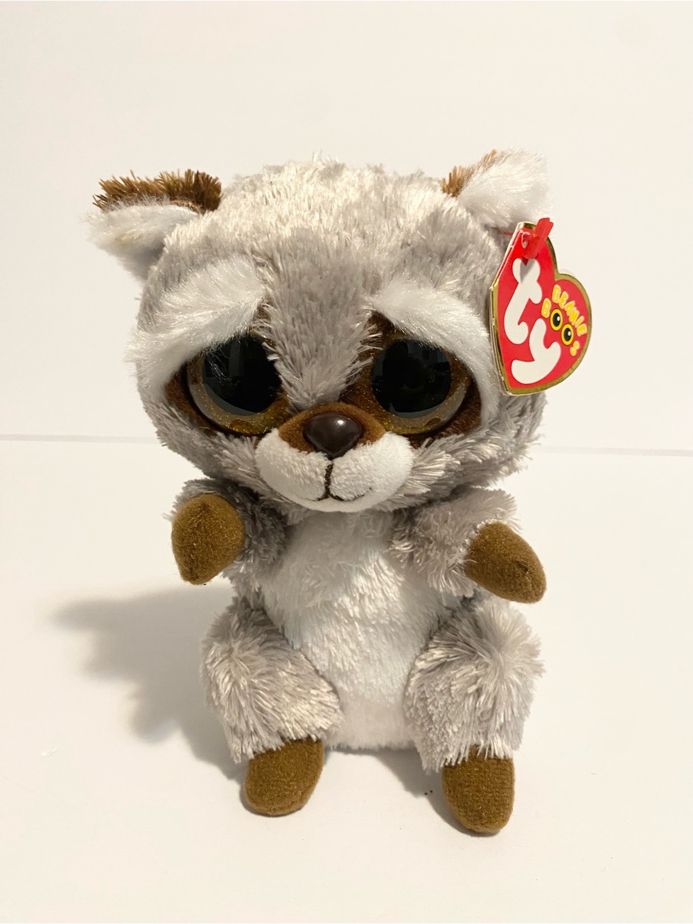 Ty Beanie Boos Boo Oakie Raccoon Plush Stuffed Animal 6” Toy